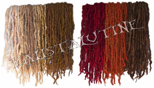 dreads wool effet naturel