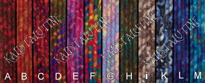 palette coloris dreads dread wool laine multico